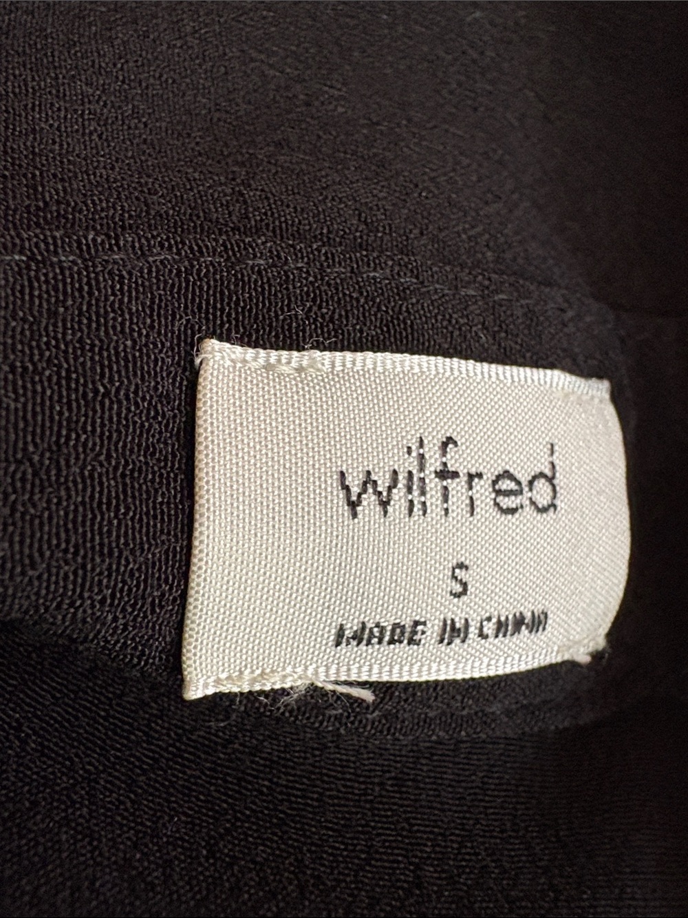 Wilfred Black Button-Front Maxi Shirt Dress with Tie Waist. Viscose - Picture 6 of 7